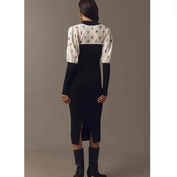 Maeve Embroidered Sweater Dress - Picture 3 of 12